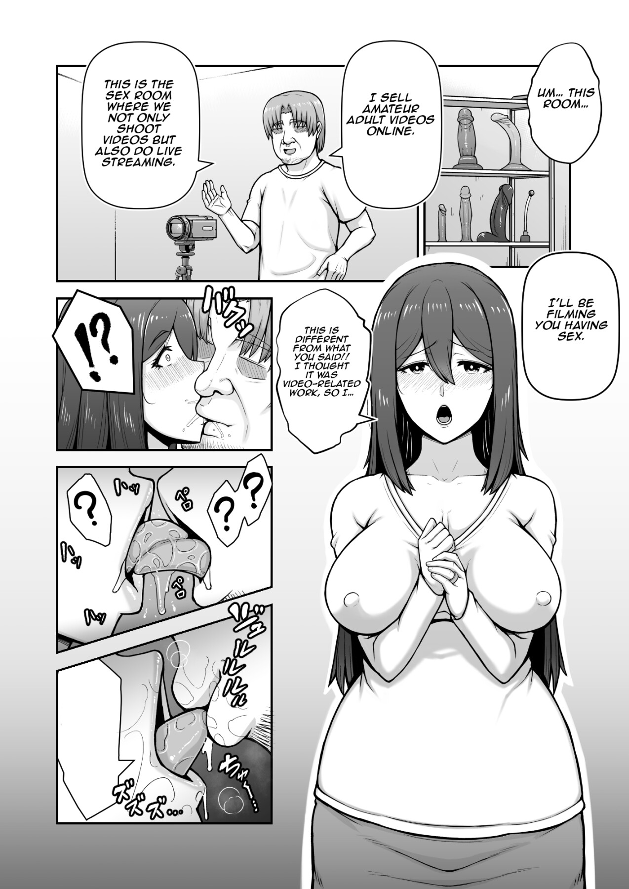 Hentai Manga Comic-She was a lewd housewife who falls into depravity for money-Read-7